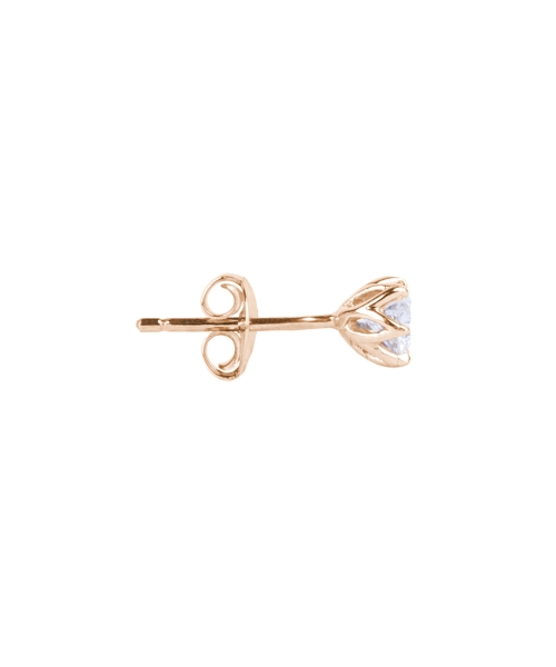 Gold 0,50 ct diamonds studs - 3