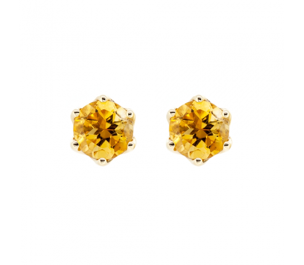 Citrine studs - 1