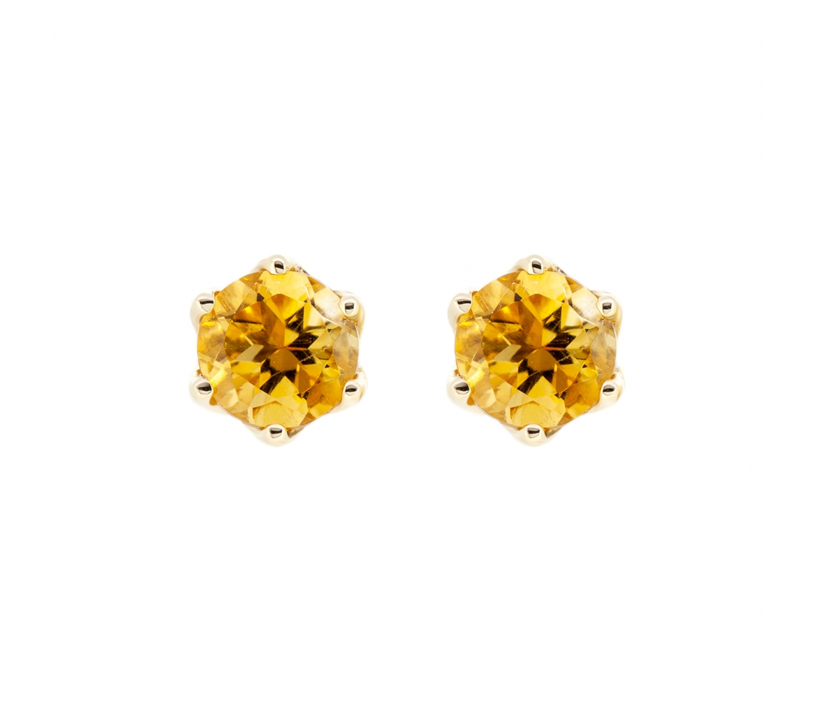 Citrine studs - 1