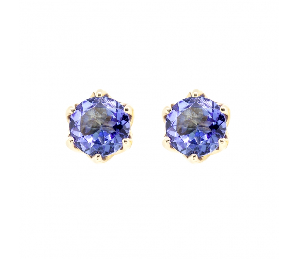 Tanzanite studs - 1