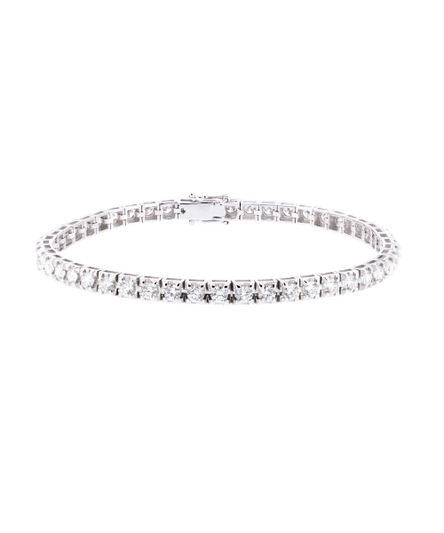 White gold bracelet with diamonds - 1