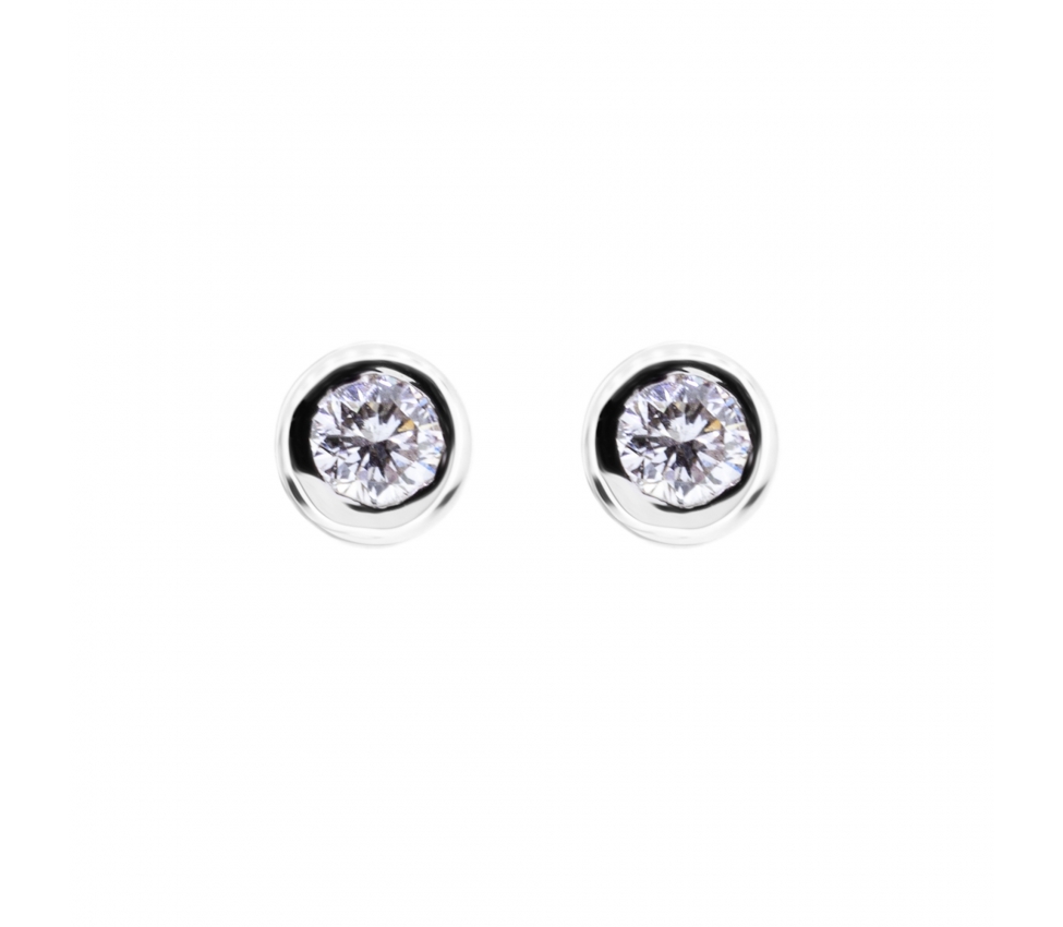 Green diamonds stud earrings - 1