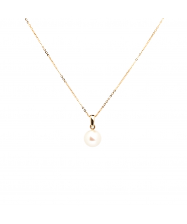 Gold pendant with pearl - 1