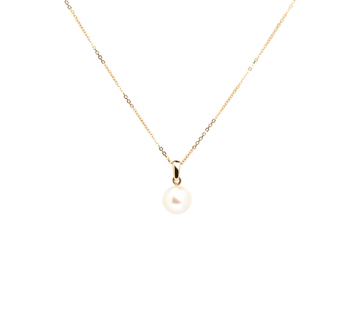 Gold pendant with pearl - 1