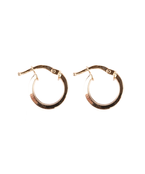 Gold hoop earrings - 2