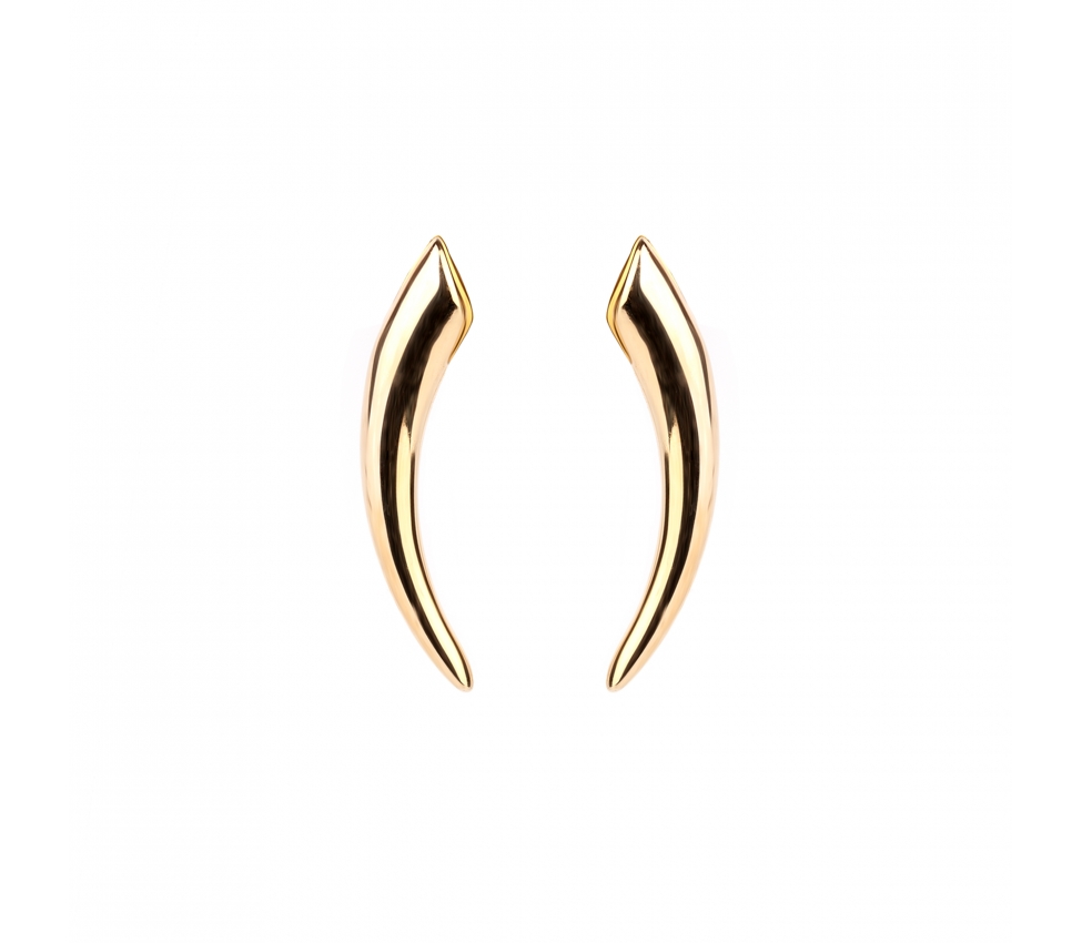 Gold stud earrings - 1