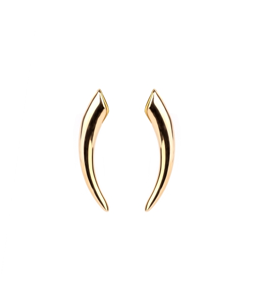 Gold stud earrings - 1