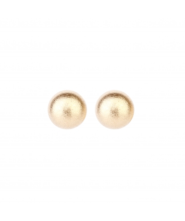 Gold stud balls earrings - 1