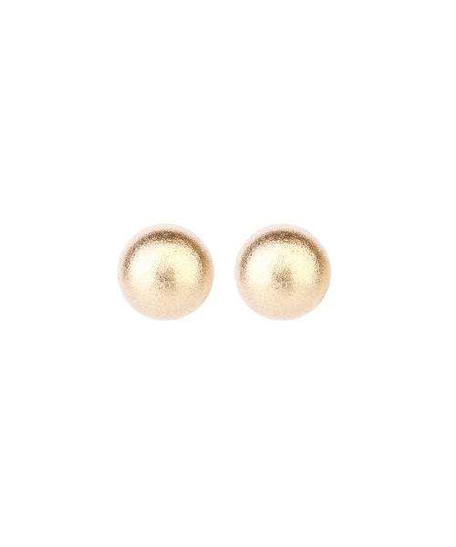 Gold stud balls earrings - 1