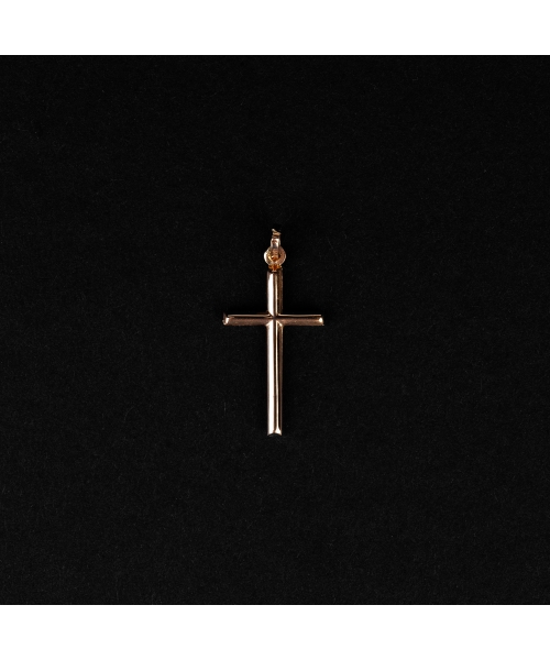 Gold cross pendant vintage - 1