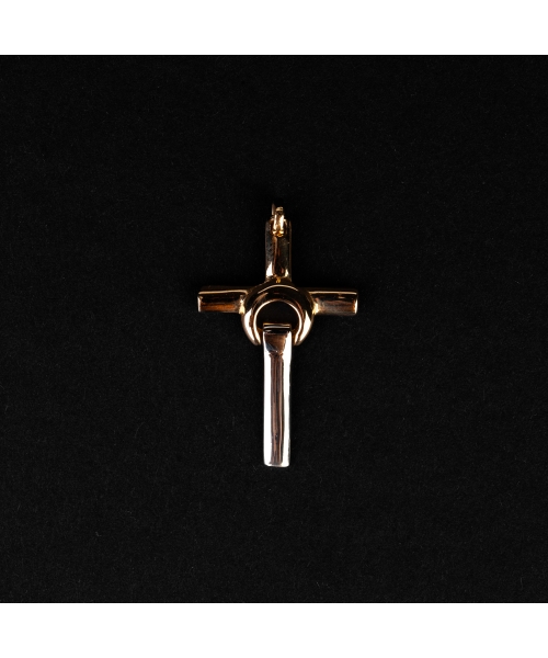 Gold cross pendant - 1