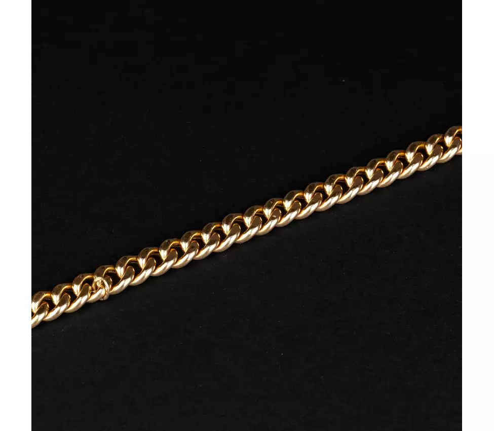 Gold vintage curb bracelet, Arezzo - 1