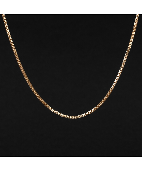 Gold thick vintage box chain - 1