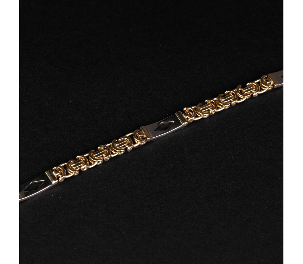 Gold vintage bracelet 20 cm - 1