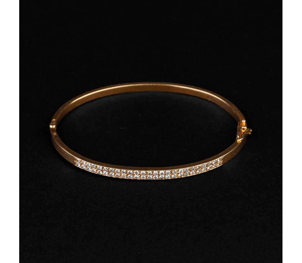 Gold bracelet with diamonds - France - 1