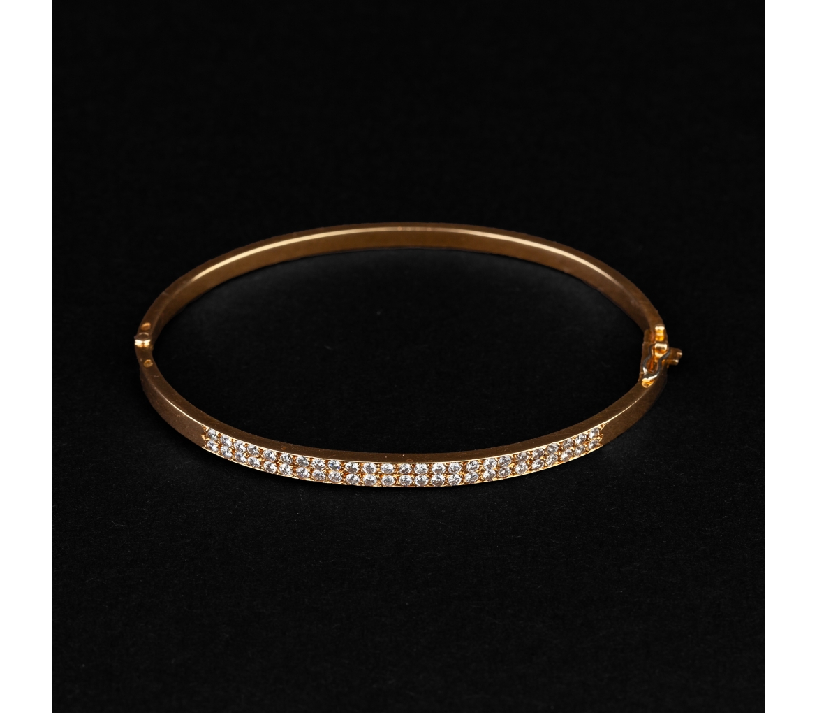 Gold bracelet with diamonds - France - 1