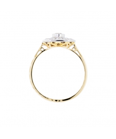 Gold diamond ring in retro setting - Palazzo Mini - 3