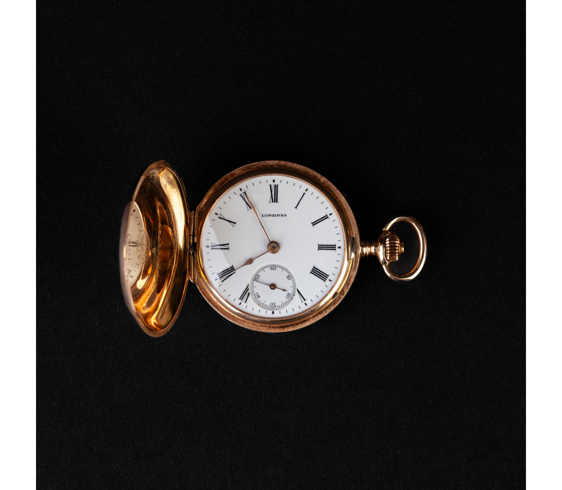 Gold Longines pocket watch 1906