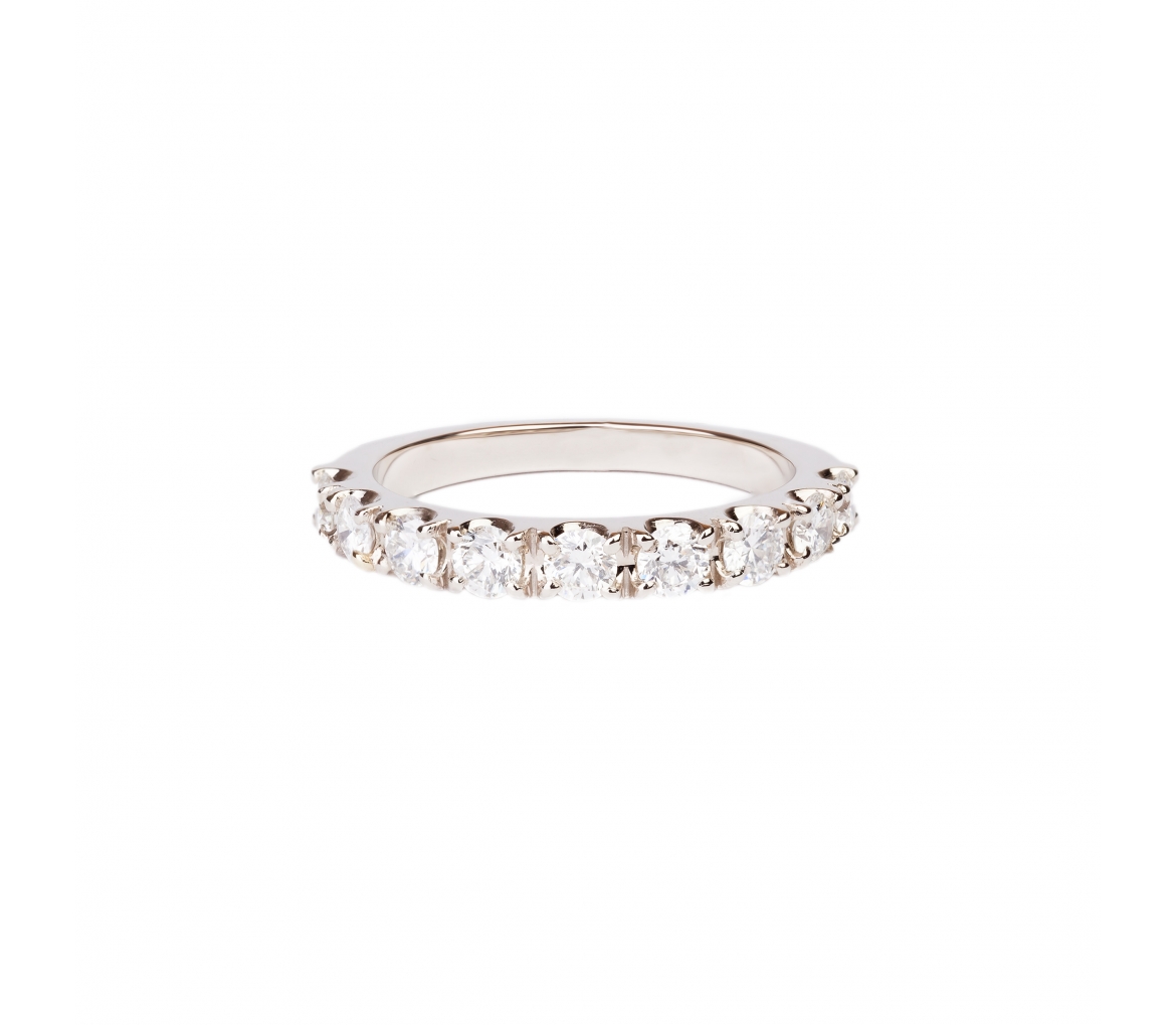 Gold Eternity Band with 3 mm diamonds - 1