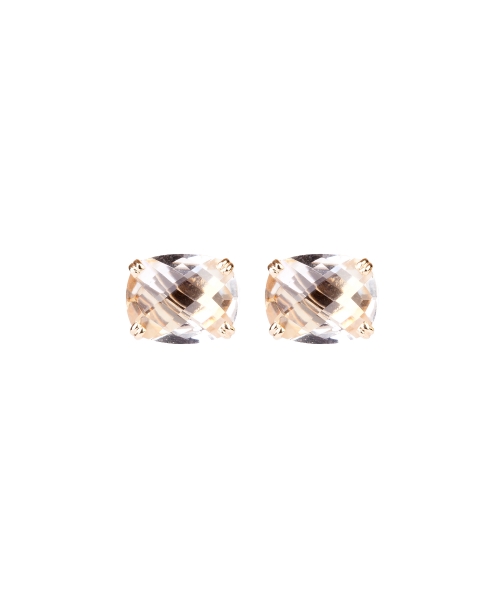 Gold Dolce Vita earrings with rock crystal - 1