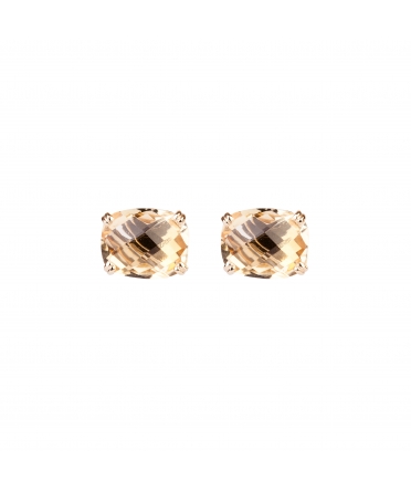 Gold Dolce Vita earrings with citrine - 1