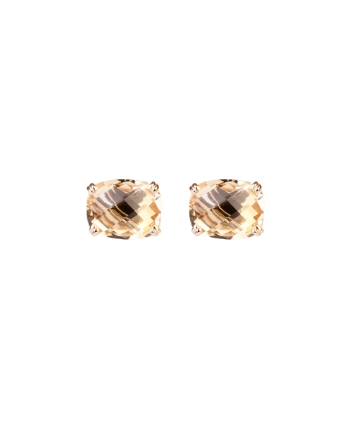 Gold Dolce Vita earrings with citrine - 1