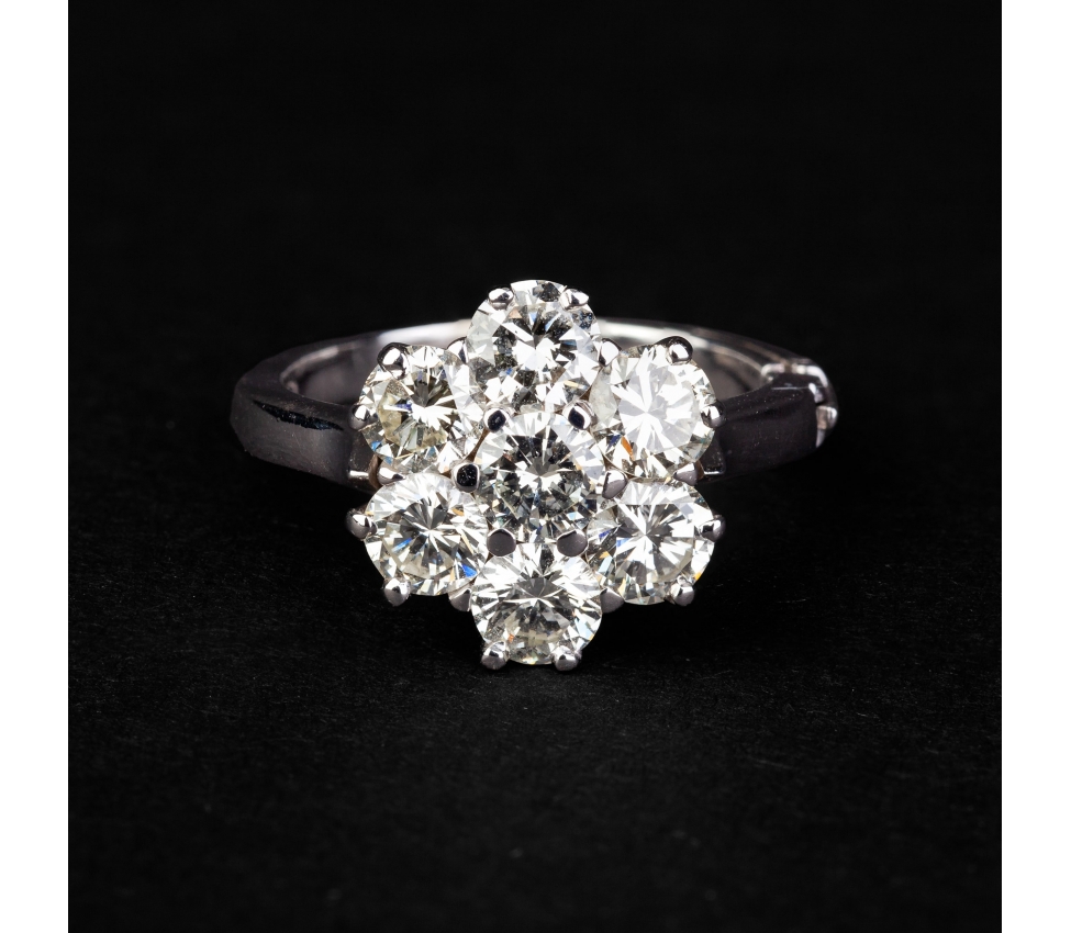 Diamond flower ring - 1