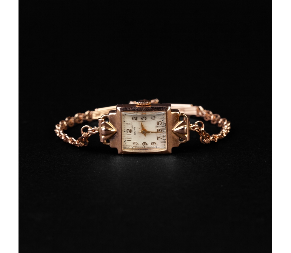 Gold watch Zarja (Заря), second half of the 20th century, Kiev - 1