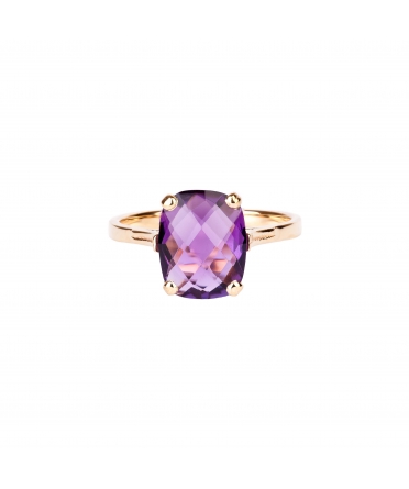 Gold Dolce Vita Mini ring with dark amethyst - 1