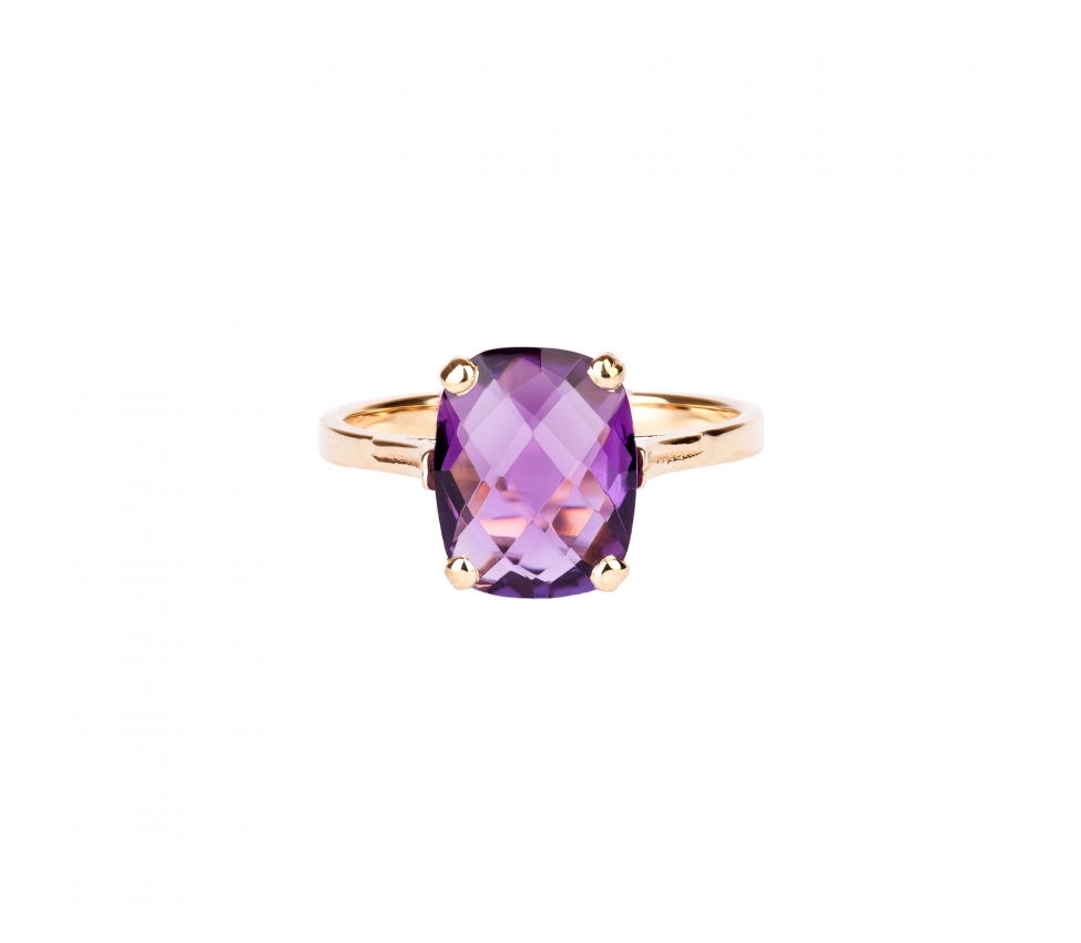 Gold Dolce Vita Mini ring with dark amethyst - 1