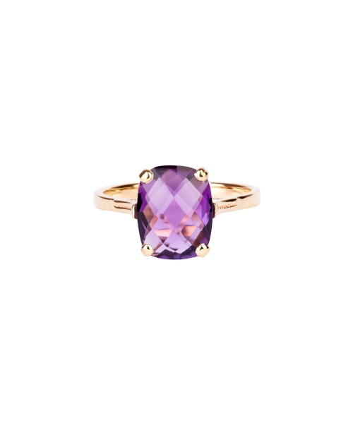 Gold Dolce Vita Mini ring with dark amethyst - 1