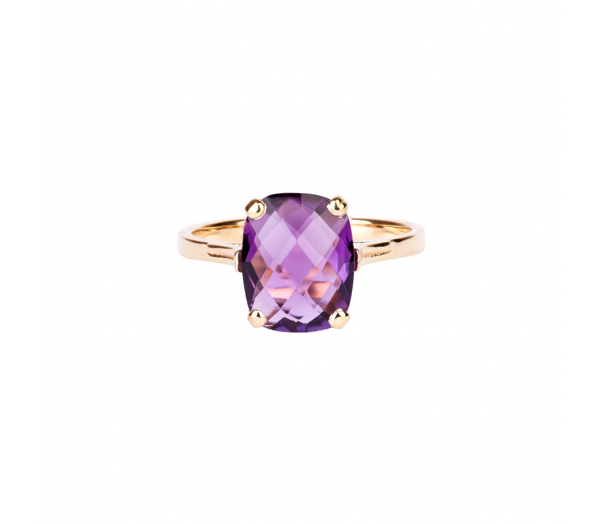 Gold Dolce Vita Mini ring with dark amethyst - 1