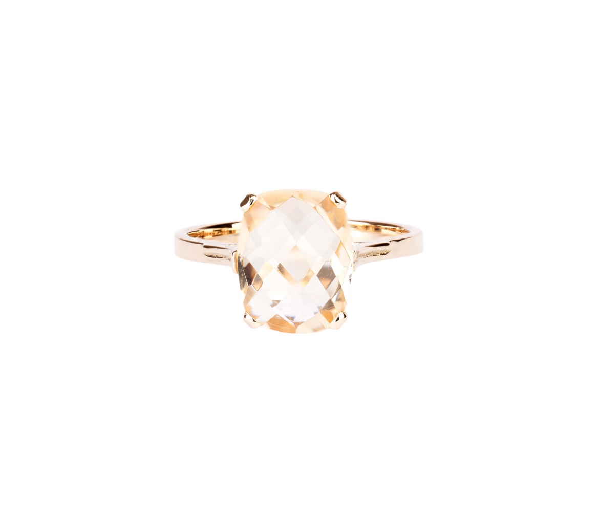 Gold Dolce Vita Mini ring with citrine - 1