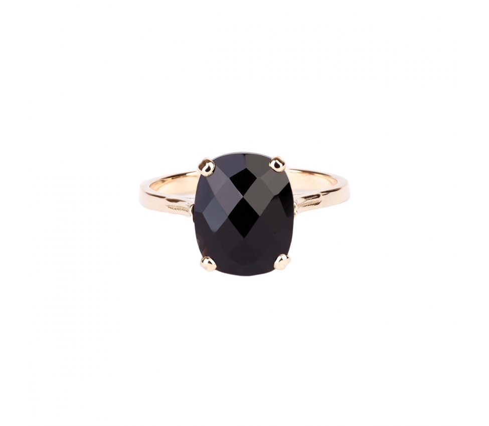 Gold Dolce Vita Mini ring with black onyx - 1