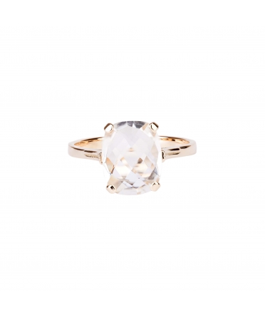 Gold Dolce Vita Mini ring with rock crystal - 1