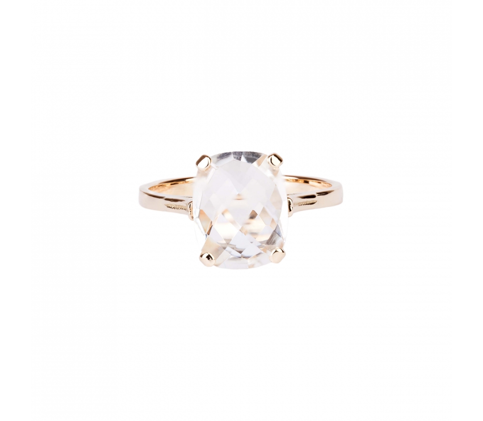 Gold Dolce Vita Mini ring with rock crystal - 1