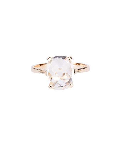 Gold Dolce Vita Mini ring with rock crystal - 1