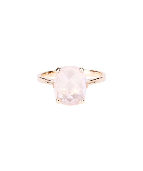 Gold Dolce Vita Mini ring with rose quartz - 1