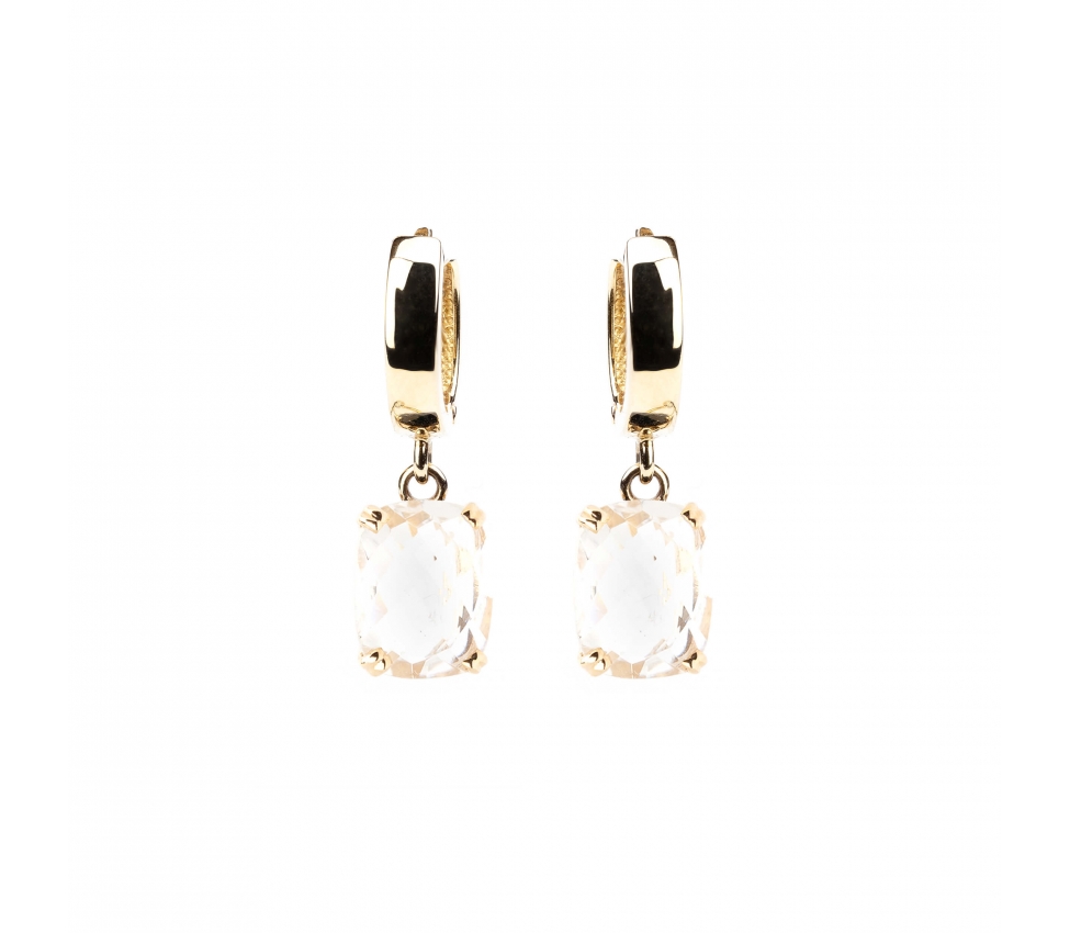 Gold Dolce Vita earrings with citrine - 1