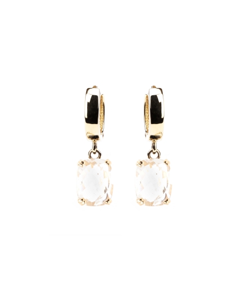 Gold Dolce Vita earrings with citrine - 1