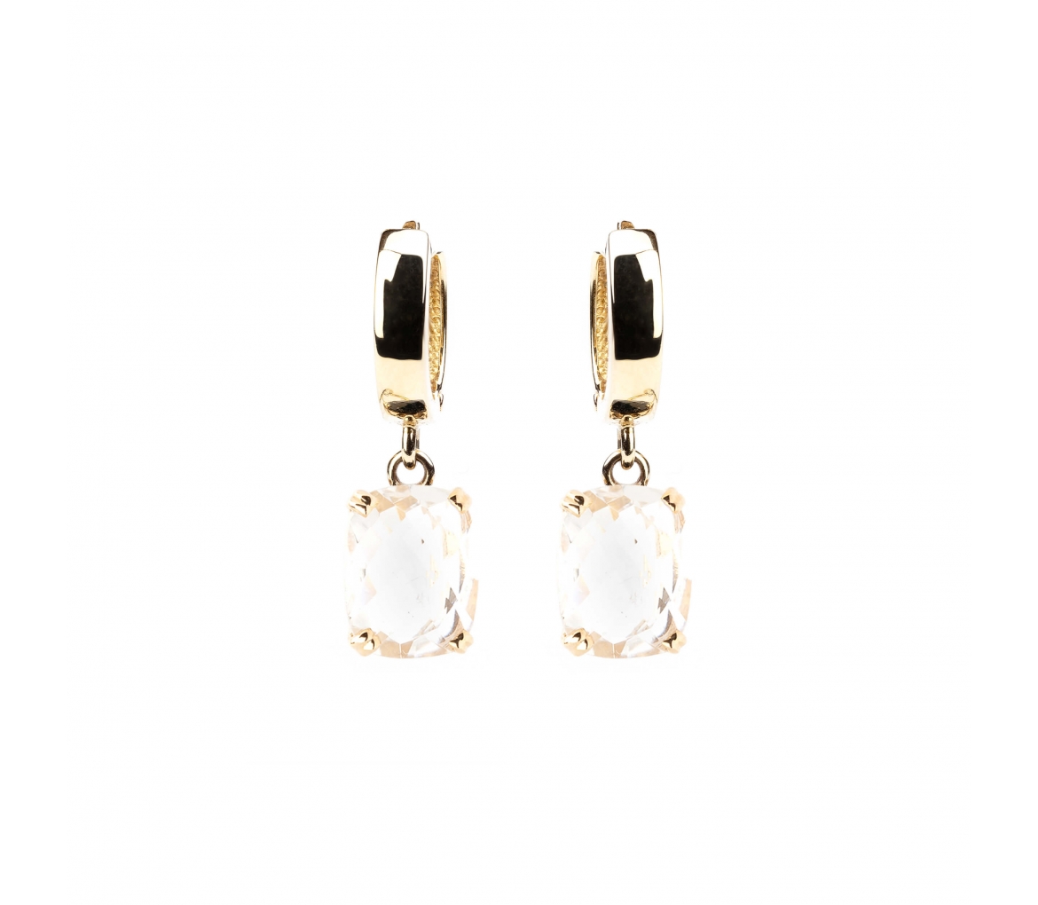 Gold Dolce Vita earrings with citrine - 1