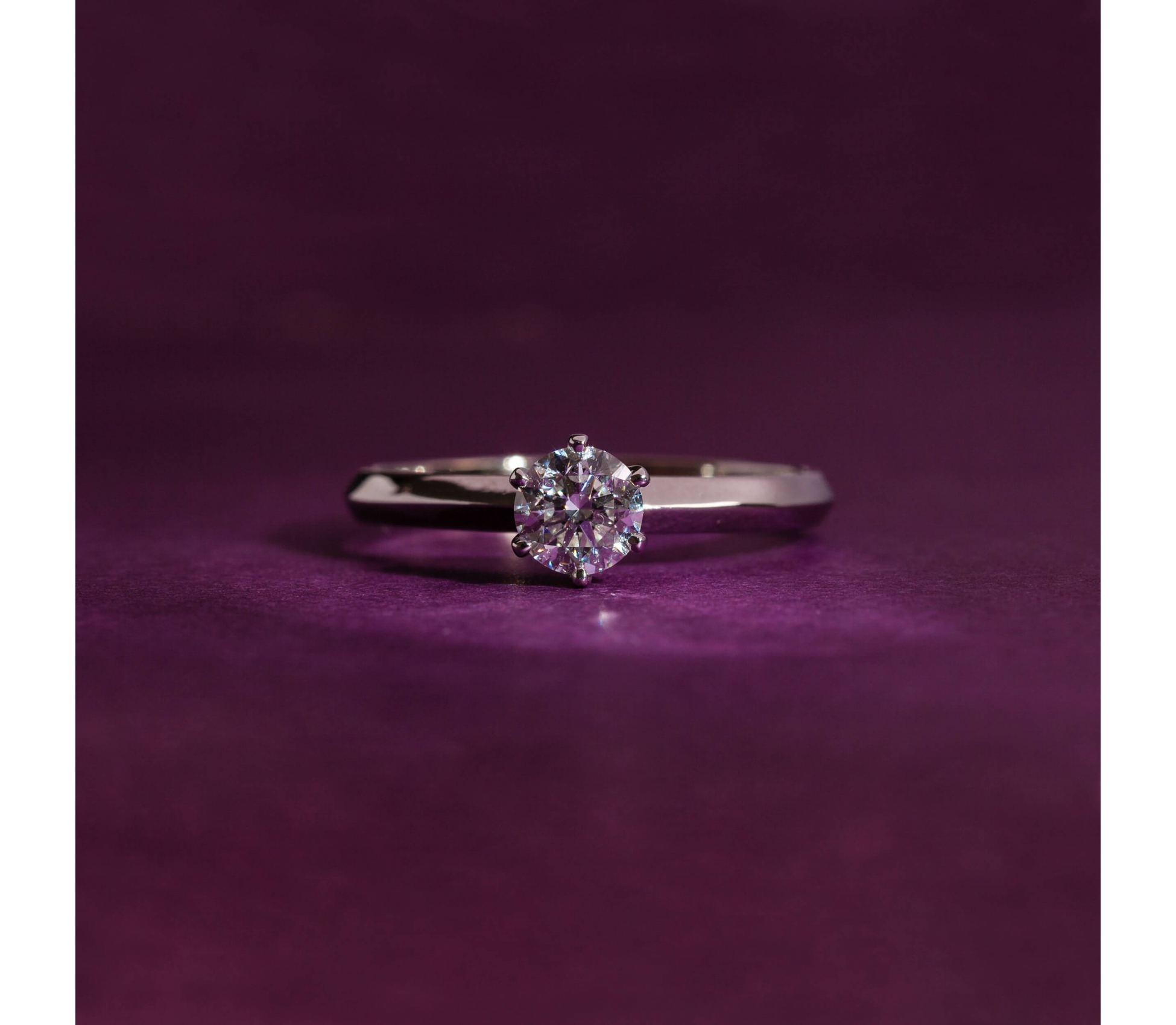 Gold engagement ring with 0,50 ct diamond Syncret Classy - 13 Gold engagement ring with 0,50 ct diamond Syncret Classy - 13