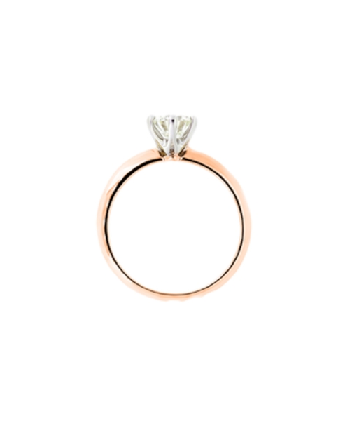 Pierścionek zaręczynowy z brylantem 0,50 ct Syncret Classy, Złoto 585 - 10