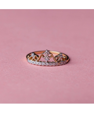 14K Gold, Crown Diamond Ring The Crown III - 4