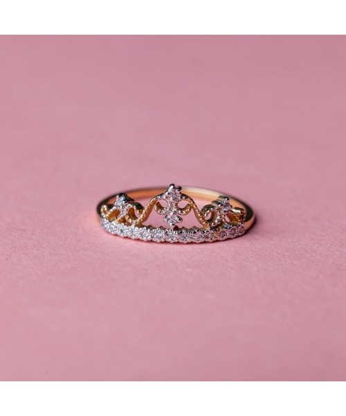 14K Gold, Crown Diamond Ring The Crown III - 4