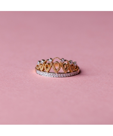 14K Gold, Crown Ring - 2