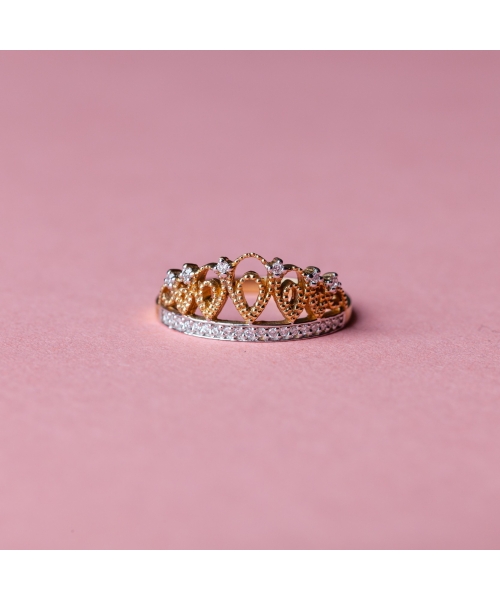 14K Gold, Crown Ring - 2