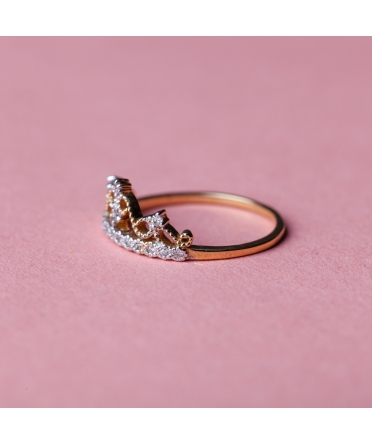 14K Gold, Crown Diamond Ring The Crown III - 5