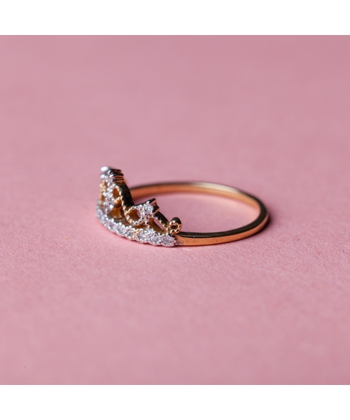 14K Gold, Crown Diamond Ring The Crown III - 5