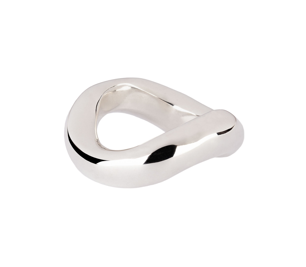 Sterling Silver, Wide Sculptural Ring - 1